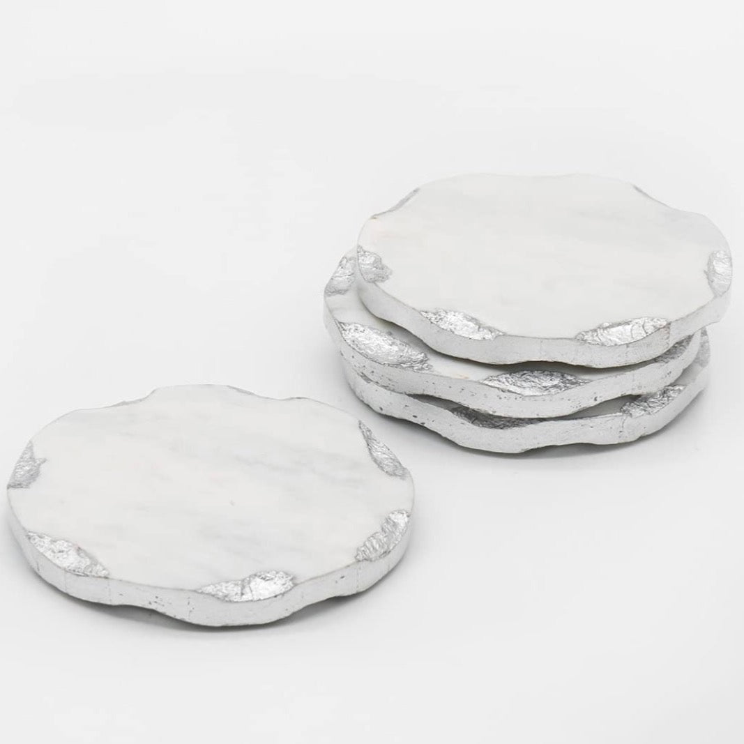 Marble Drink Coasters — 4 pc