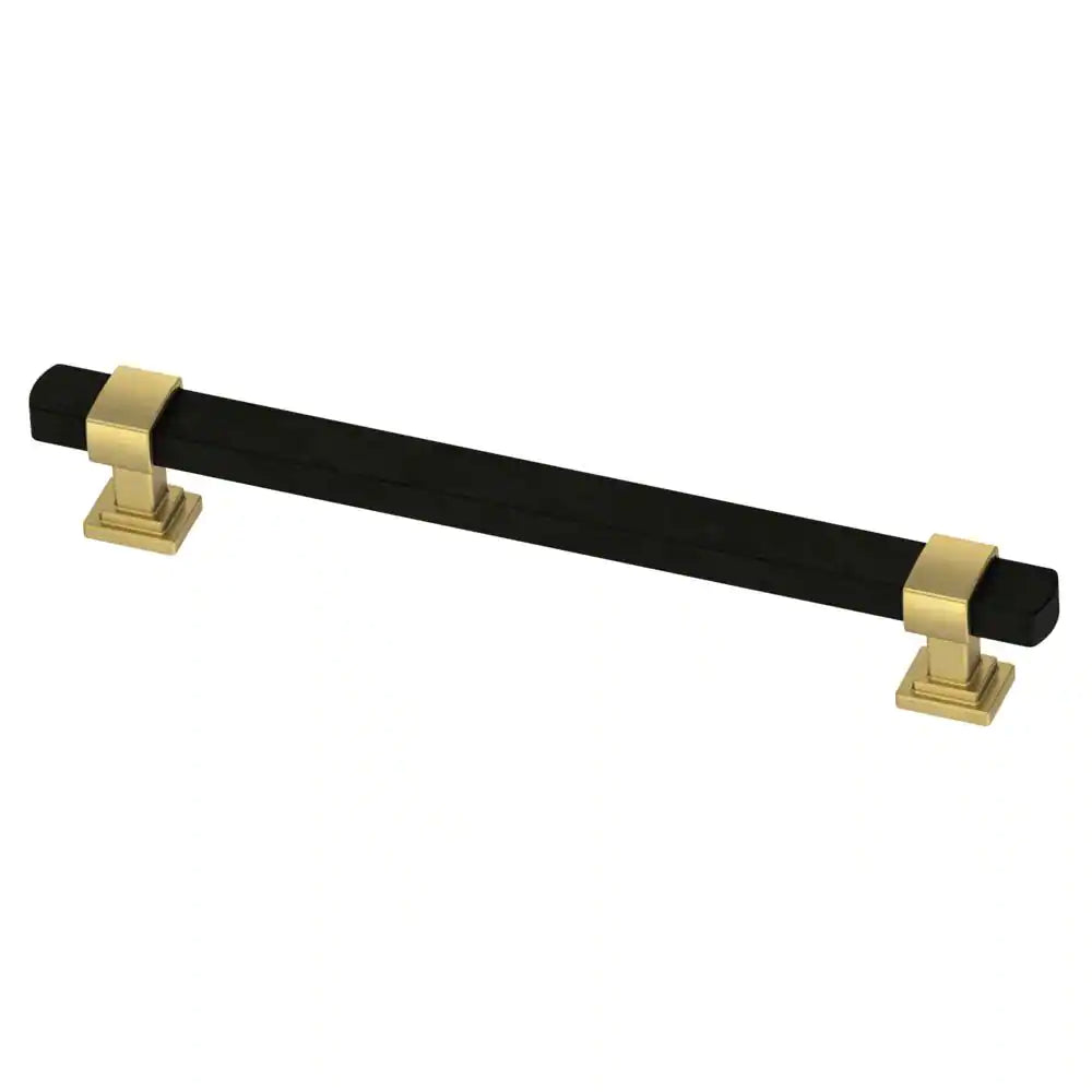 COOPER — Brushed Brass and Matte Black Drawer Pull