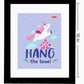 Watercolor Unicorn Bathroom Wall Art