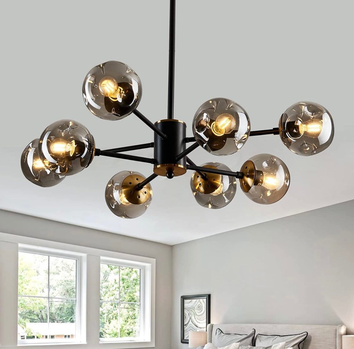 GIANNA — 12 Light Glass Chandelier