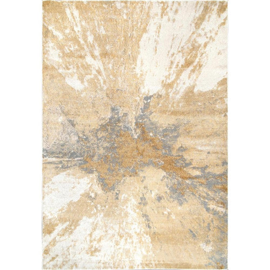 Contemporary Sunburst Abstract Area Rug