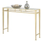 Glass Top Console Table