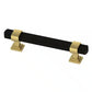 COOPER — Brushed Brass and Matte Black Drawer Pull