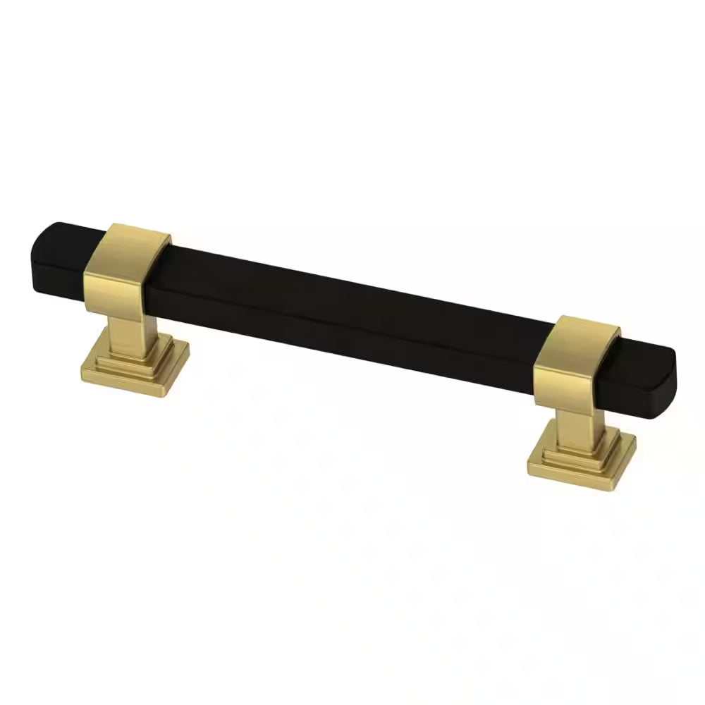 COOPER — Brushed Brass and Matte Black Drawer Pull