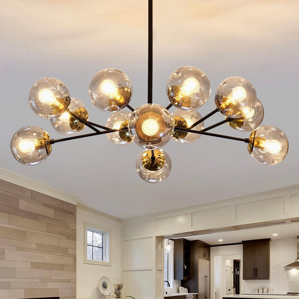 GIANNA — 12 Light Glass Chandelier