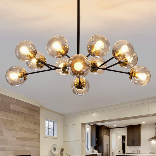 GIANNA — 12 Light Glass Chandelier