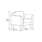 ISSAC — Tuxedo Microfiber Loveseat