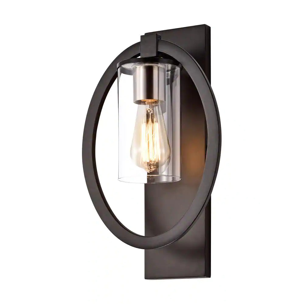 GAVIN — Black Open Ring Sconce