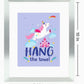 Watercolor Unicorn Bathroom Wall Art
